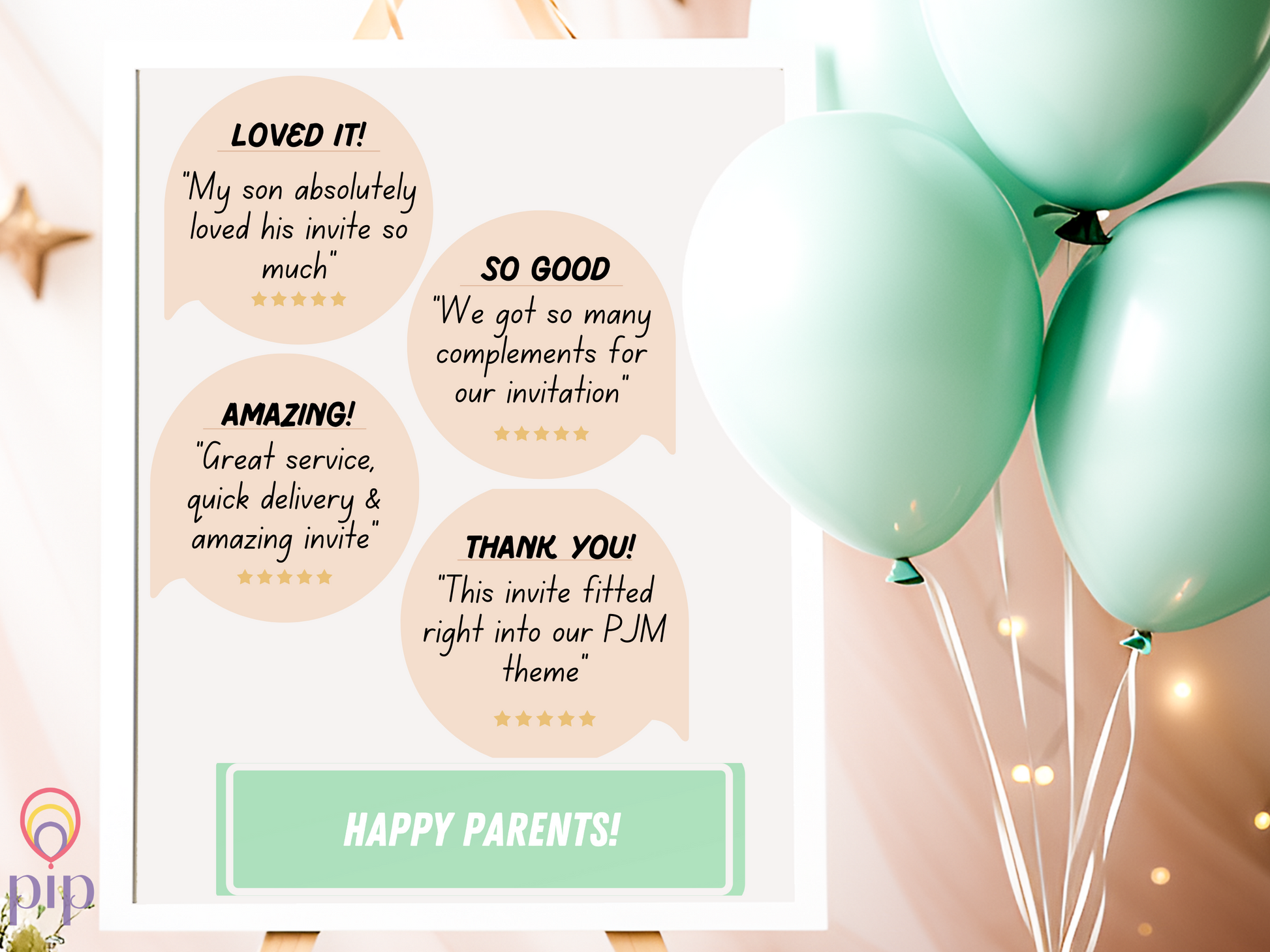 PJ Masks Invitation with Photo | Video Invite | Instant Download