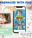 Toy Story Invitation with Photo | Video Invite | Instant Download