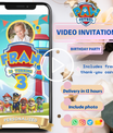 Paw Patrol Invitation | Photo Video Invite | DIY or Done-For-You