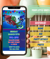 PJ Masks Invitation with Photo | Video Invite | Instant Download