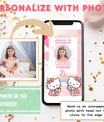 Hello Kitty Invitation with Photo | Video Invite | Instant Download or Done-For-You