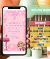 Pink Paw Patrol Skye Invitation | Video Photo Invite | DIY or Done-For-You