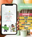 Spidey Invite with Photo | Video Invitation | Instant Download