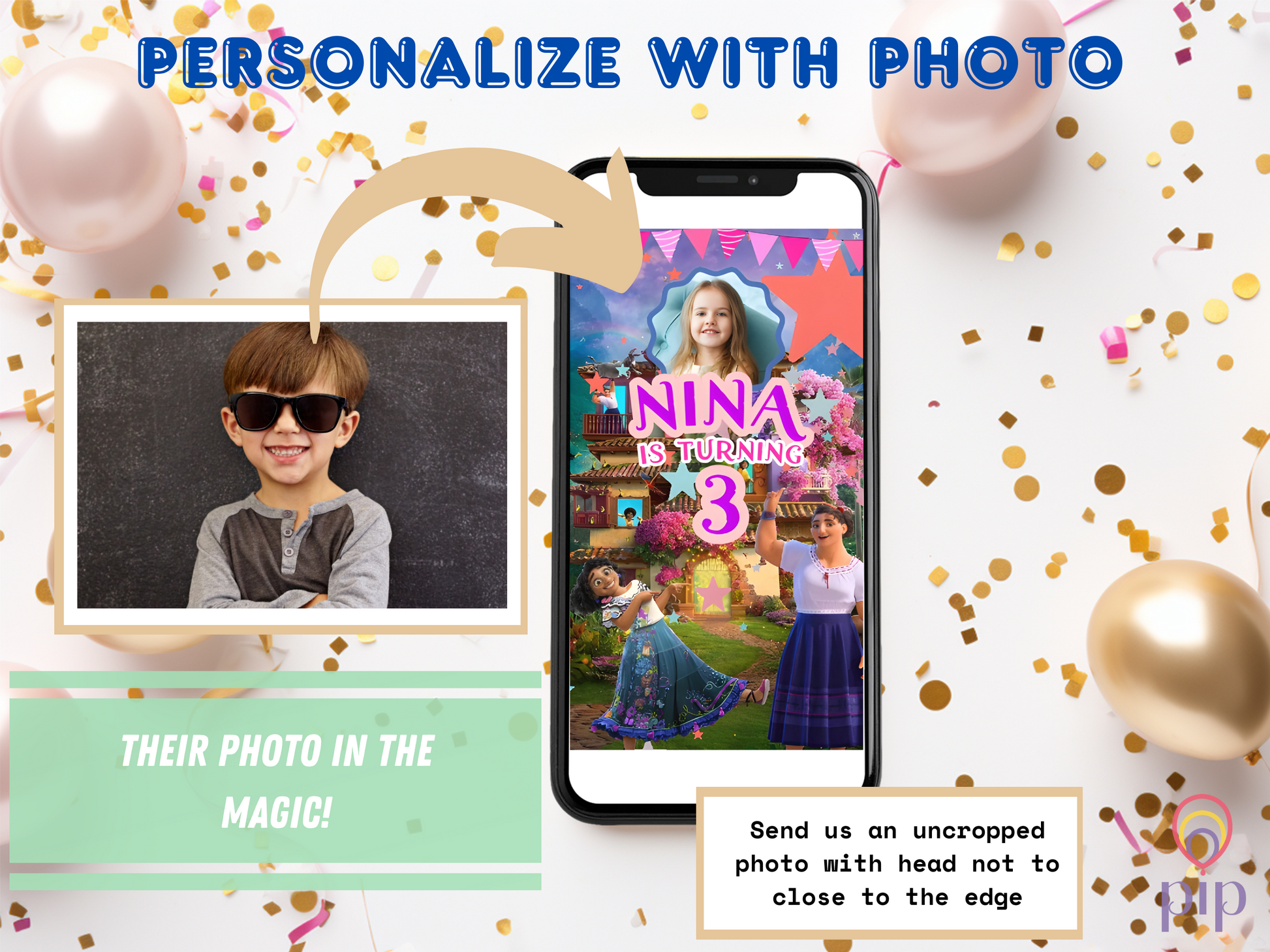 Encanto Invitation with Photo | Video Invite | Instant Download