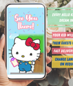 Hello Kitty Invitation with Photo | Video Invite | Instant Download or Done-For-You