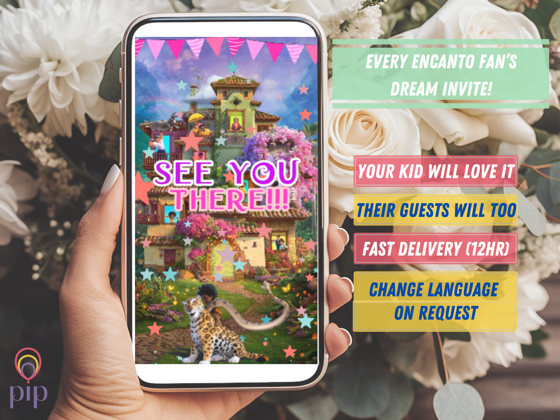 Encanto Invitation with Photo | Video Invite | Instant Download