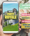 Fortnite Invitation with Photo | Video Invite | Birthday | Instant Download