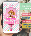 Pink Paw Patrol Skye Invitation | Video Photo Invite | DIY or Done-For-You