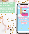 Hello Kitty Invitation with Photo | Video Invite | Instant Download or Done-For-You