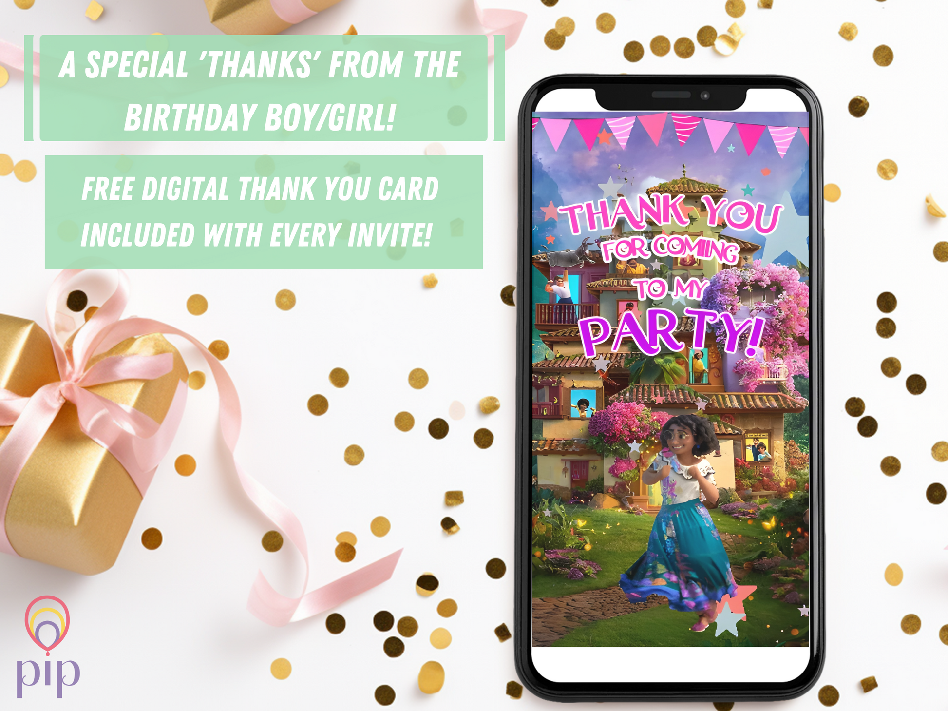 Encanto Invitation with Photo | Video Invite | Instant Download