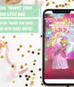 Princess Peach Invitation with Photo | Video Invite | Instant Download
