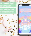 Cinnamoroll Invitation | Sanrio Video Invite with Photo | Instant Download