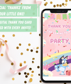 Bluey Pink Invitation with Photo | Video Invite | Instant Download or Done-For-You