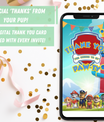 Paw Patrol Invitation | Photo Video Invite | DIY or Done-For-You