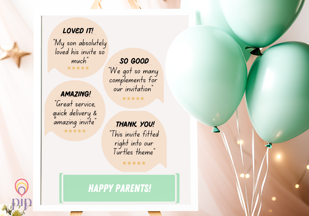 Ninja Turtle Invitation | Photo Video Invite | Instant Download or Done-For-You