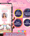 Hello Kitty Invitation with Photo | Video Invite | Instant Download or Done-For-You