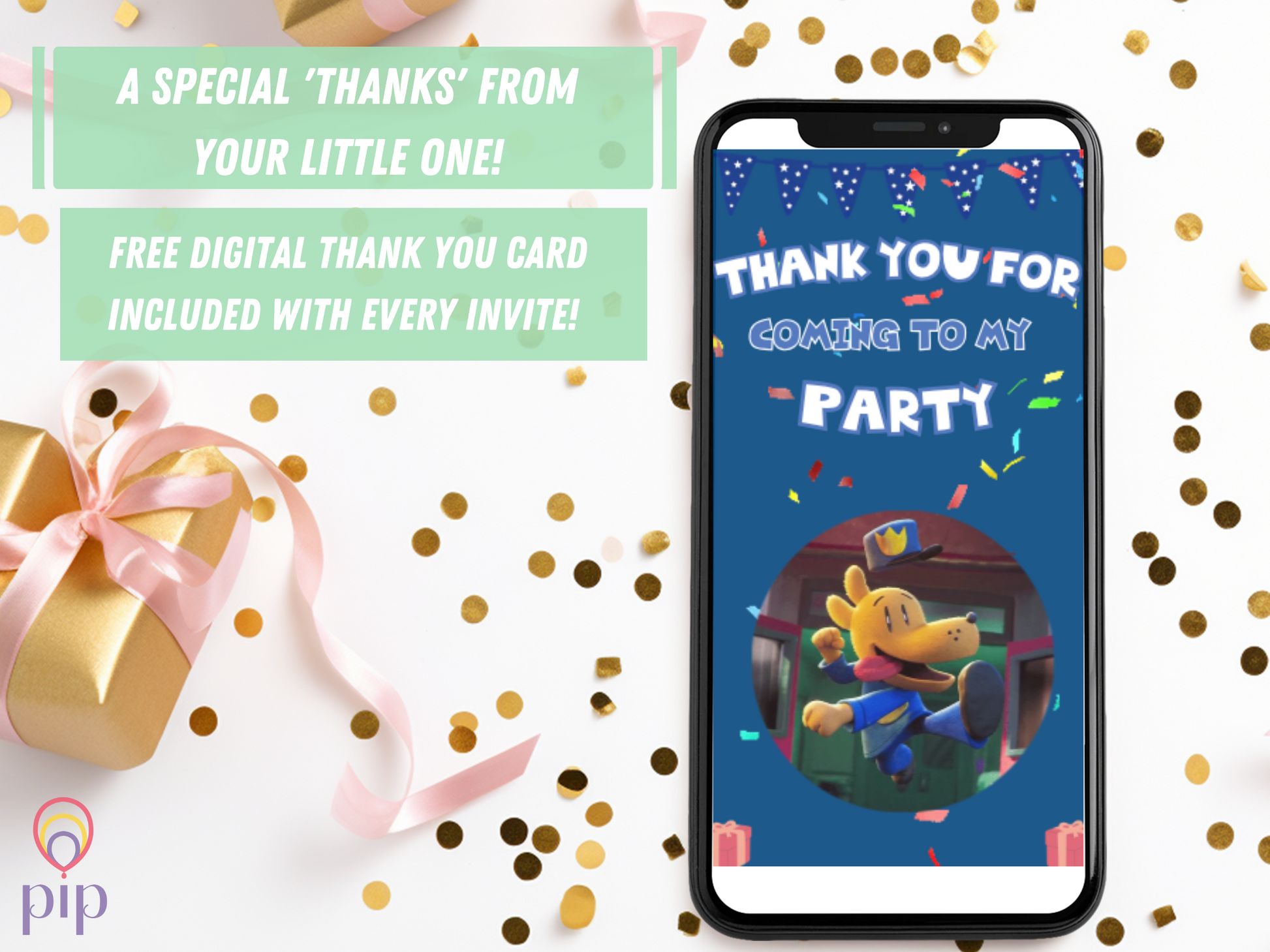 Dog Man Invitation | Video Invite | Instant Download or Done-For-You