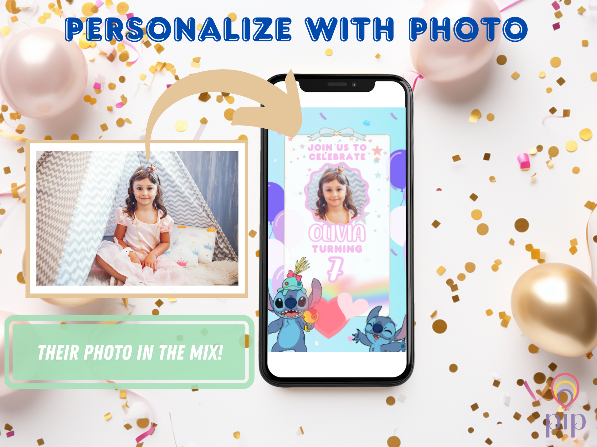 Stitch Invitation | Video Invite | Instant Download or Done-For-You