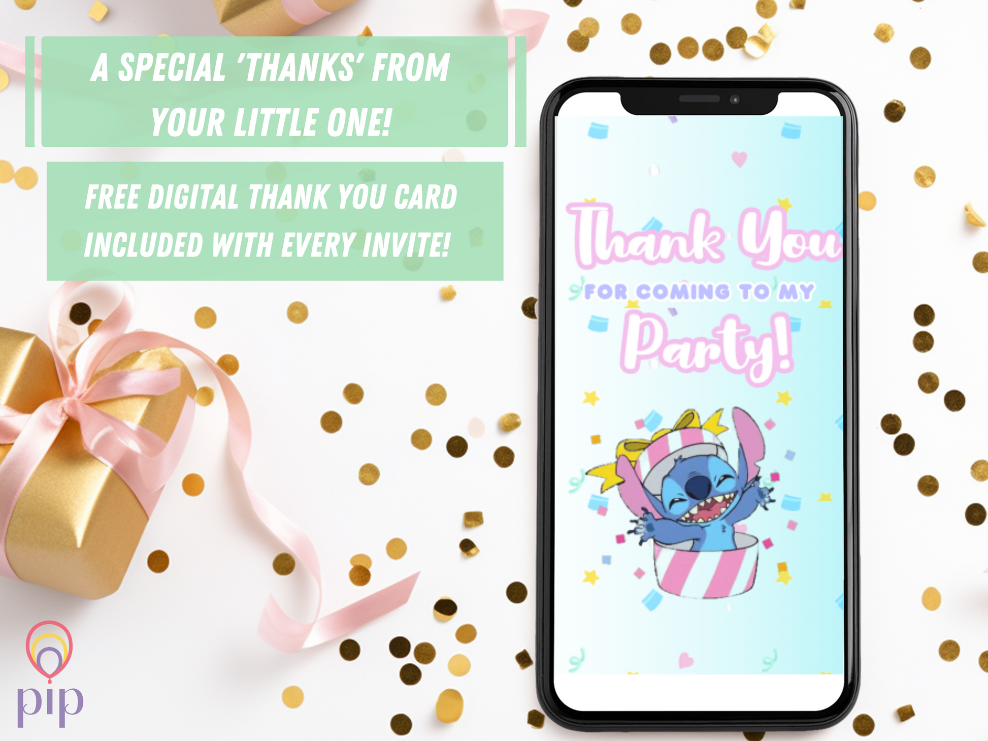 Stitch Invitation | Video Invite | Instant Download or Done-For-You