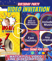 Spin Invitation with Photo | Video Invite | Instant Download